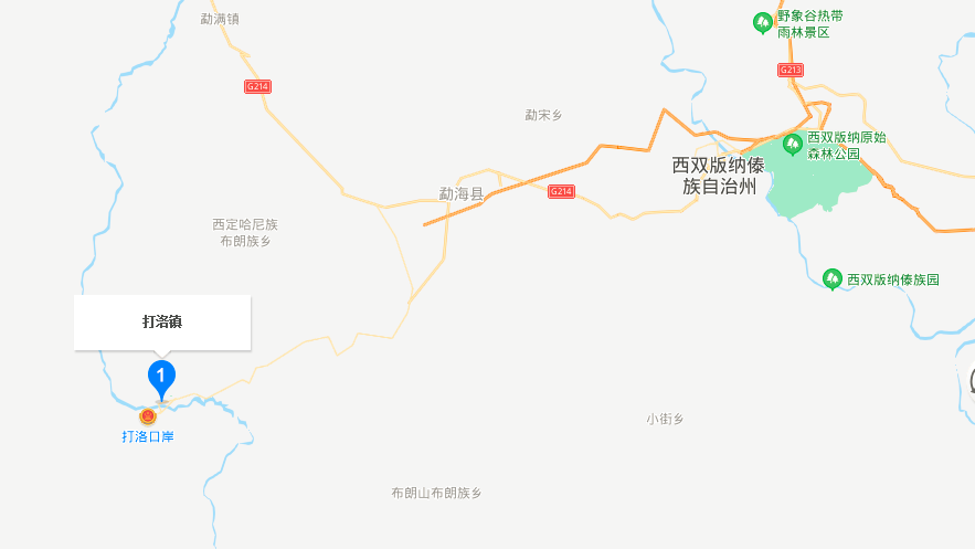 西双版纳打洛镇地图图片