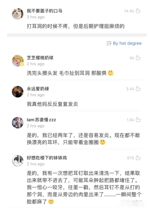 耳洞|“打完耳洞究竟能有多疼！”哈哈哈哈……网友的发言简直太真实了