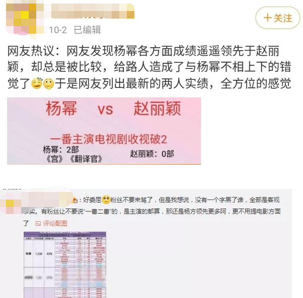 赵丽颖|网上曝出赵丽颖杨幂比拼帖，小赵造型师点赞杨幂强，后道歉是手滑