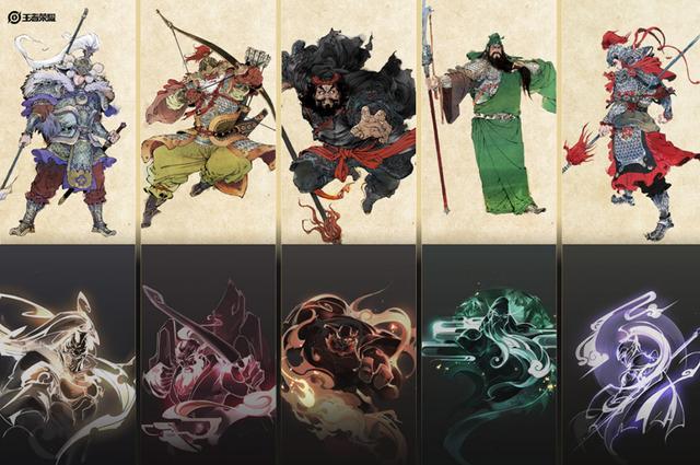 网友票选五虎将皮肤品质排行,黄忠烈魂仅第四,第二被严重低估