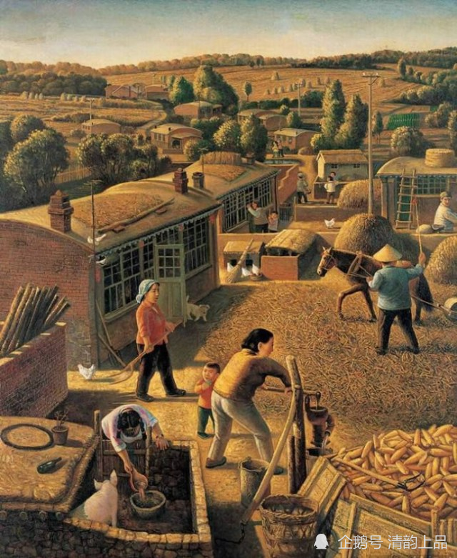 中国美术家协会|油画家陈树中的北方农民生活题材油画创作