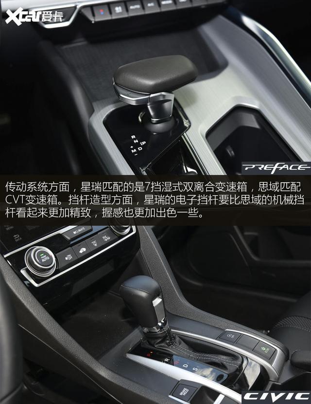 准中型PK紧凑型 吉利星瑞对比本田思域