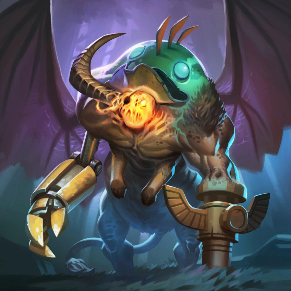 作为酒馆战棋最早的一批卡牌,梦魇融合怪凭借全种族的特性成为了当之