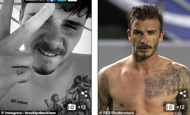 贝克汉姆|贝克汉姆大儿子将富贵未婚妻双眼纹上颈，干啥啥不行，示爱第一名