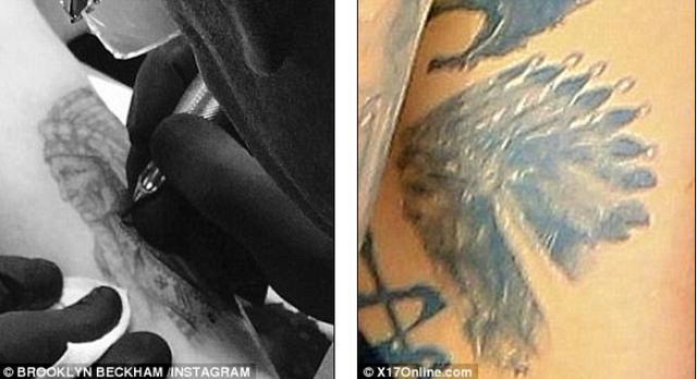 贝克汉姆|贝克汉姆大儿子将富贵未婚妻双眼纹上颈，干啥啥不行，示爱第一名