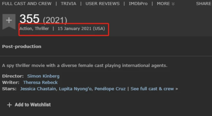范冰冰|范冰冰凌晨官宣喜讯，时隔2年正式复出，电影《355》将上映