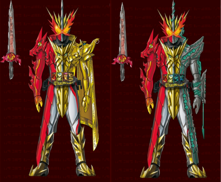 假面骑士圣刃11个三册形态公开你认识几个三骑合体真帅