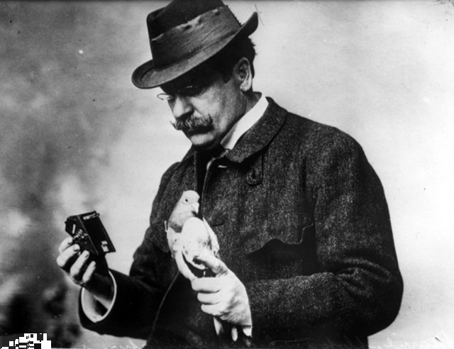 朱利叶斯·诺布隆纳|信鸽的历史悠久，在百年前它就已经会“航拍”了