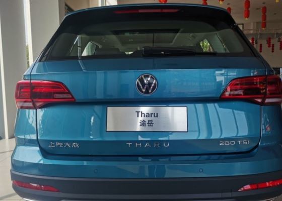 2021款大众途岳到店字母尾标很高级车长4453mm配全时四驱