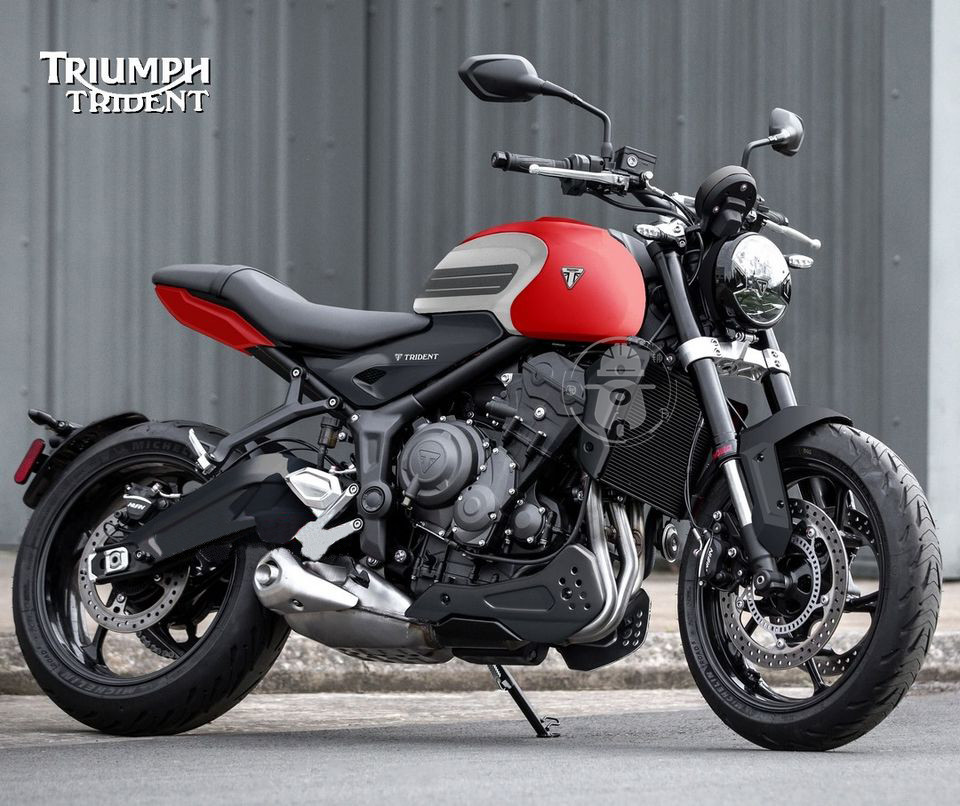 凯旋trident三缸街车实车效果图公布售价不超过10万