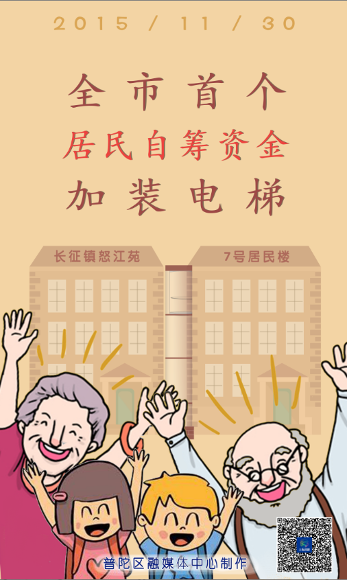 人民建,人民城市为人民 普陀区较早推进实施既有多层住宅加装电梯项目