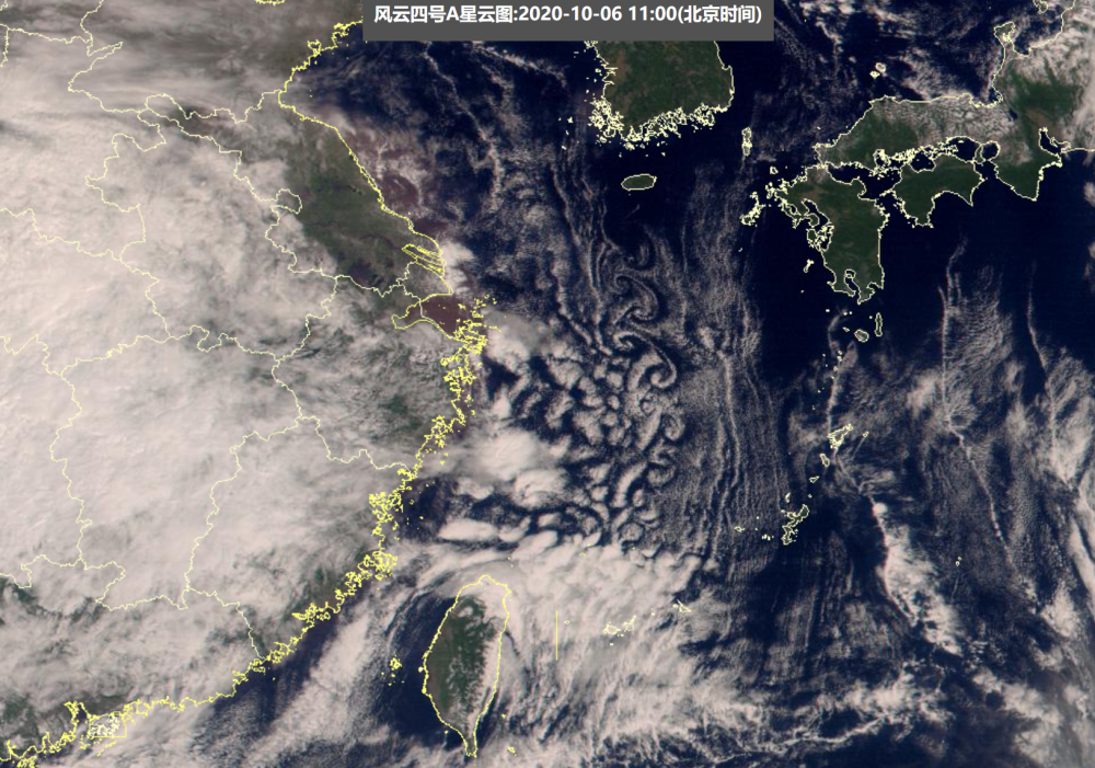 卫星云图|奇！上海以东500公里突现“怪云”，分析：和今年冷得早有关