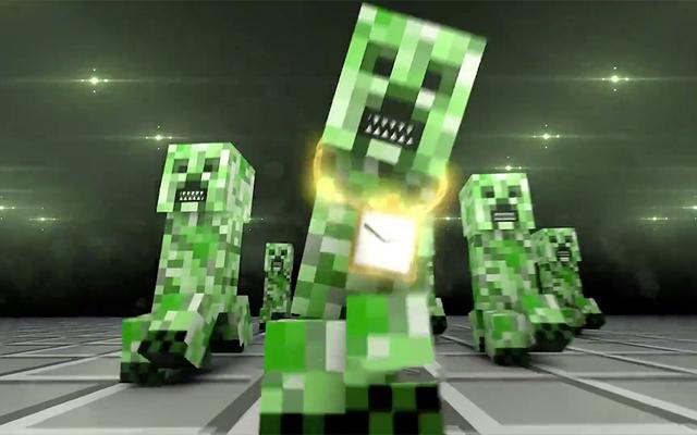 我的世界:苦力怕都有主题曲了,而且节奏感非常强,值得一听_腾讯新闻