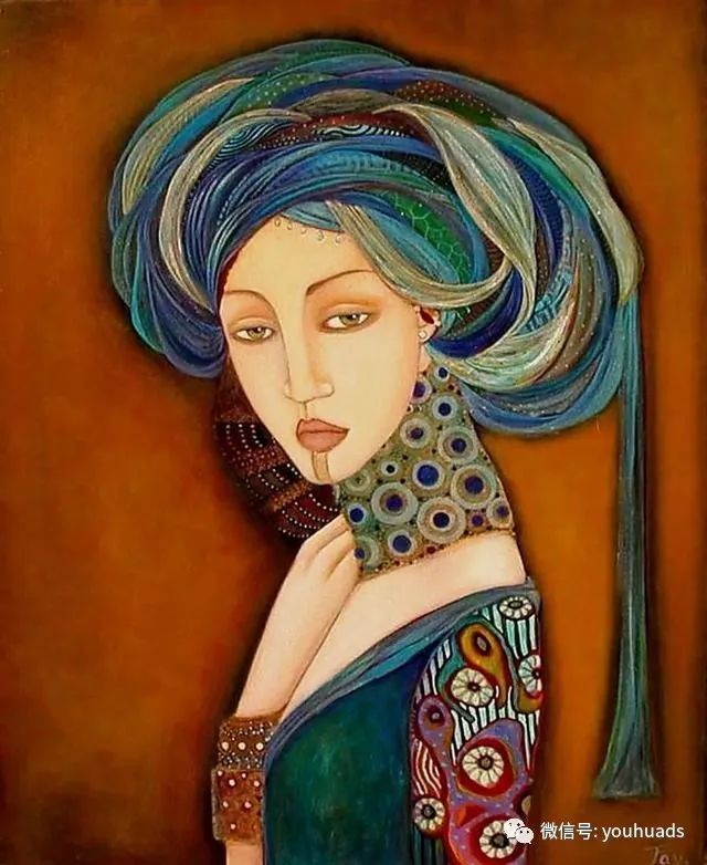 法伊扎·马格尼|阿尔及利亚绘画：女性美丽与复杂的诠释