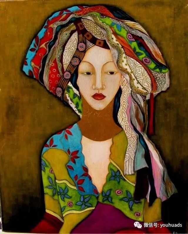 法伊扎·马格尼|阿尔及利亚绘画：女性美丽与复杂的诠释
