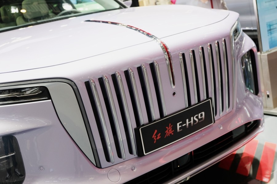 全尺寸suv|首款纯电动全尺寸SUV 北京车展实拍红旗E-HS9