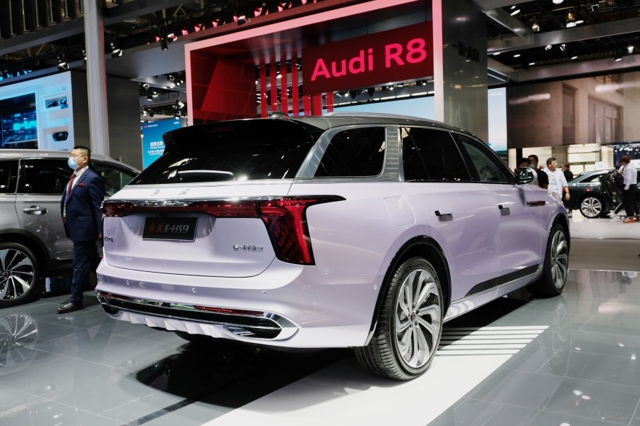 全尺寸suv|首款纯电动全尺寸SUV 北京车展实拍红旗E-HS9