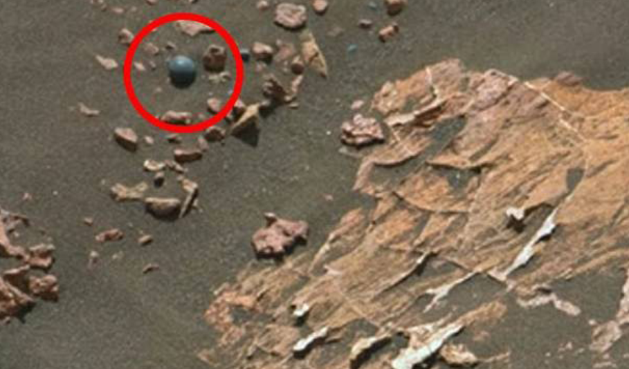 火星|好奇号登陆火星传回一张照片，发现有个球状物体，究竟是什么东西
