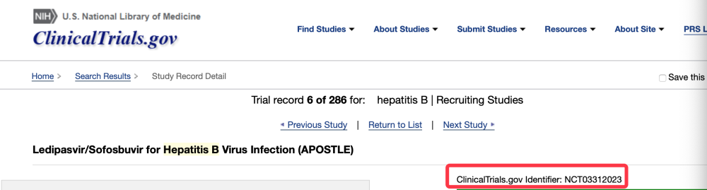 索非布韦|乙肝12周II期研究，口服雷迪帕韦/索非布韦，观察表面抗原