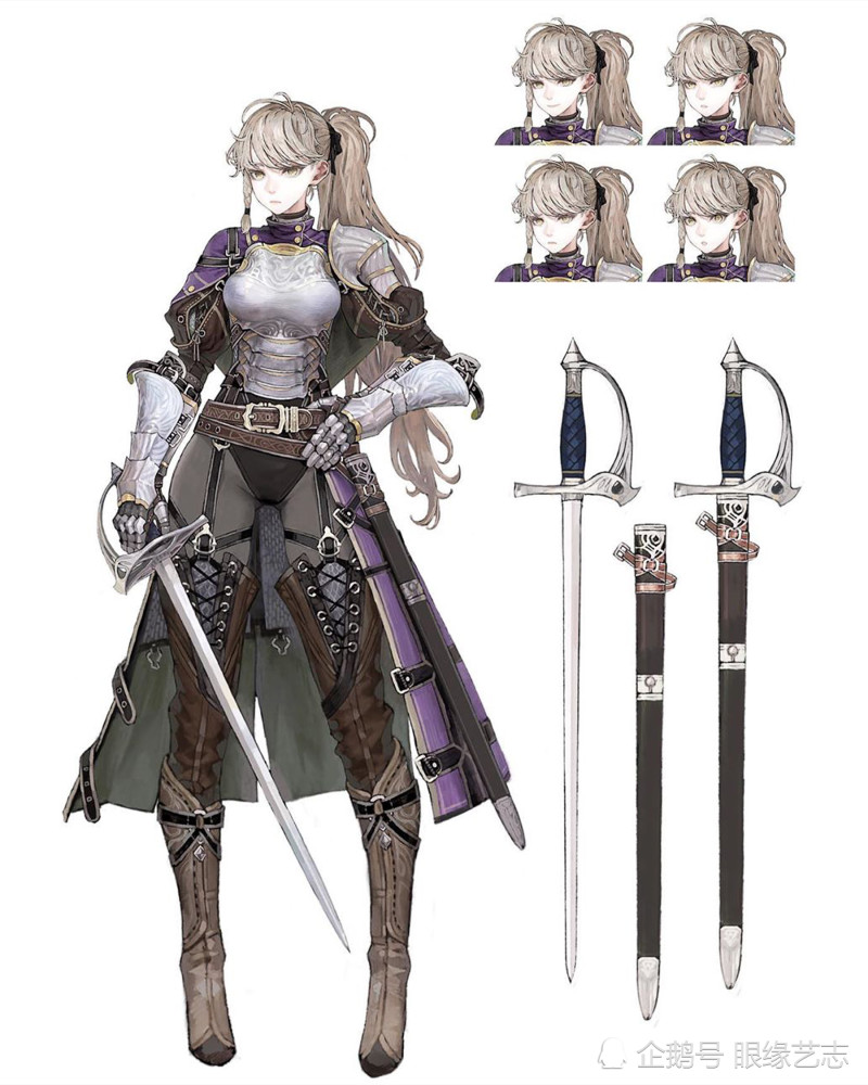 日系武姫少女拒绝性感的冷兵器艺术有温度的铠甲女骑士