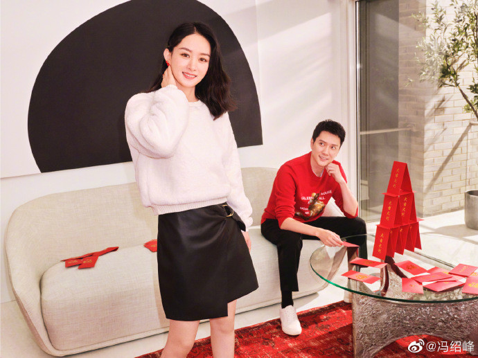 冯绍峰|冯绍峰迎42岁生日，赵丽颖为老公庆生甜喊爱称“二叔”，不忘为其宣传新戏