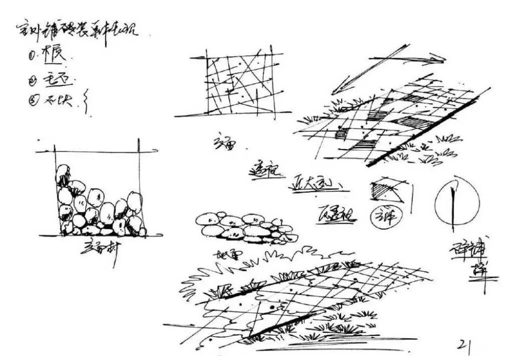 速写|【风景素材】室外单个景物的详细教程分享