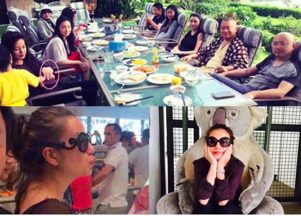 赵薇|赵薇也爱游客照，黄有龙老婆昔日与宠物合影，托腮蹲着还一脸开心