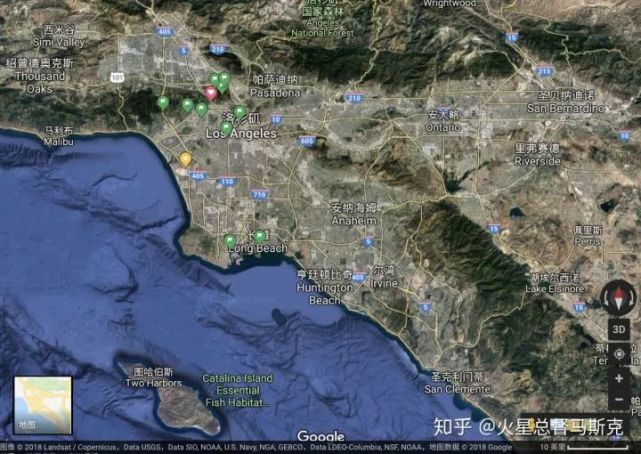 洛杉磯地區鋪天蓋地,從san fernando 到riverside到爾灣簡直是跨越了