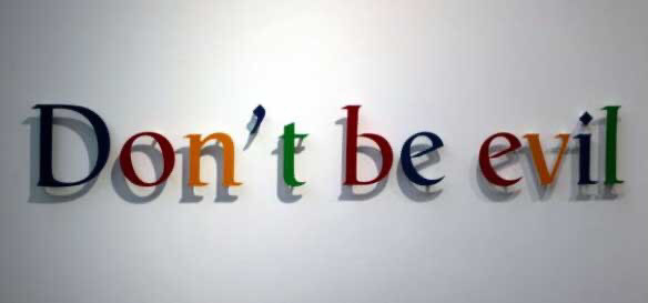 谷歌|所以谷歌自己说的“不作恶”是假的吗？