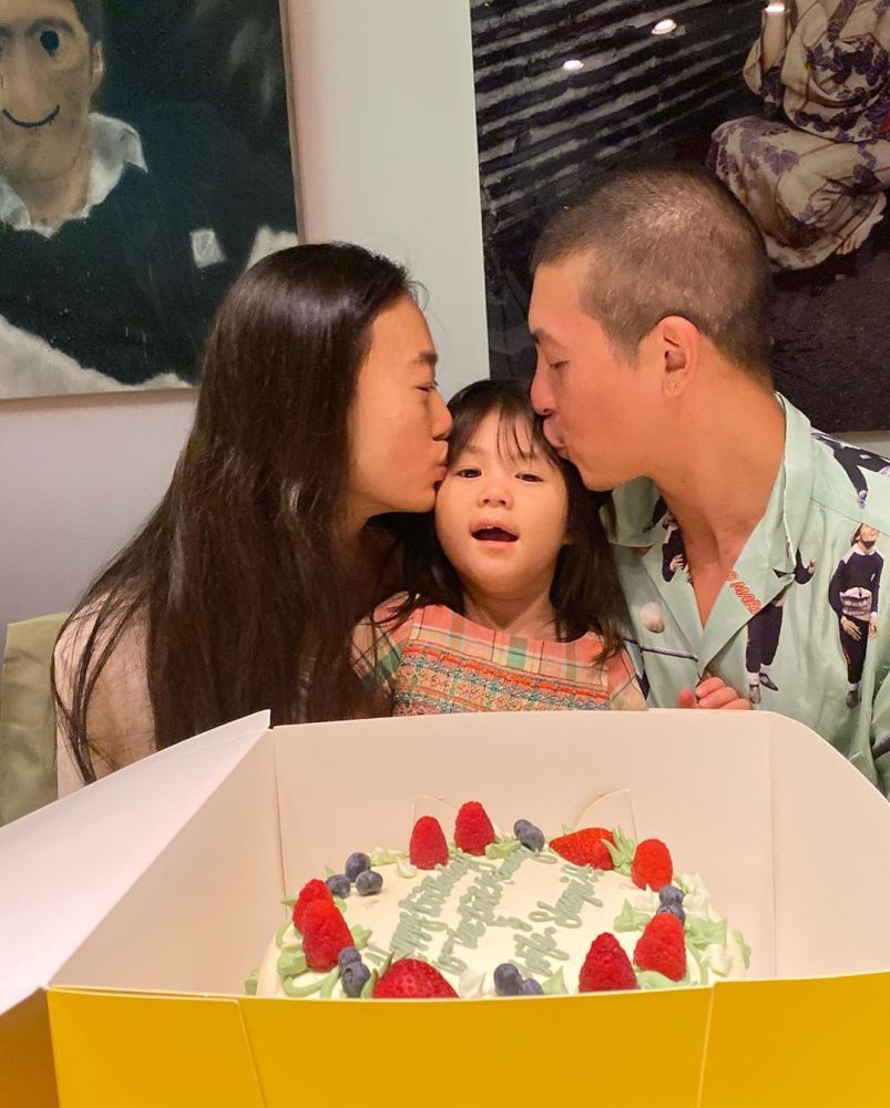 陈冠希|秦舒培晒陈冠希拥抱女儿的甜蜜合影 祝贺老公生日快乐兼表白