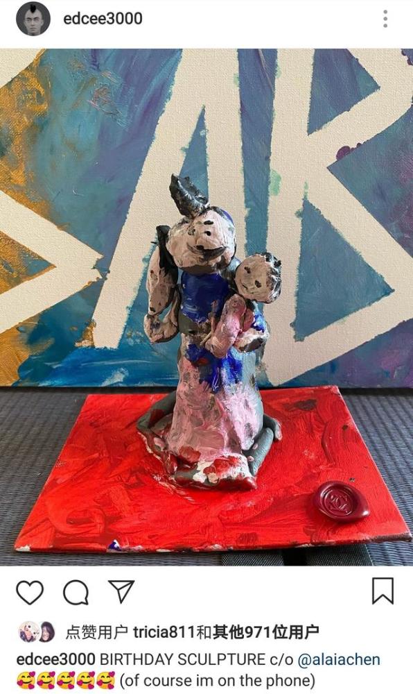 陈冠希|陈冠希40岁生日，秦舒培晒父女今昔对比照，女儿暖心做雕塑送爸爸