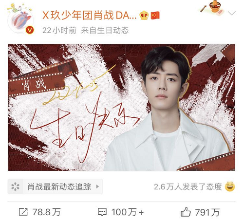 张艺兴|同为流量明星生日，张艺兴登世界趋势榜获祝福，肖战却无人问津