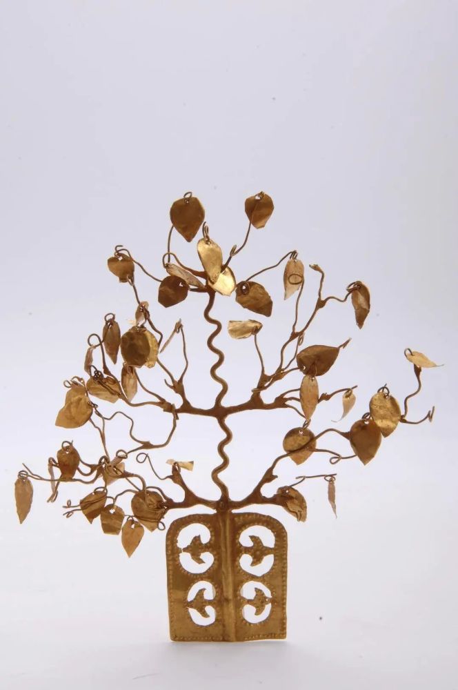 辽博馆藏 花树状金步摇_腾讯新闻