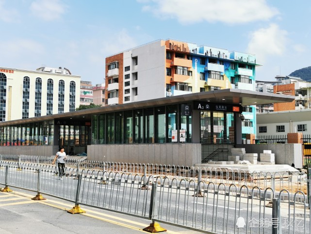 深圳地铁2号线三期即将开通地铁站出口长什么样