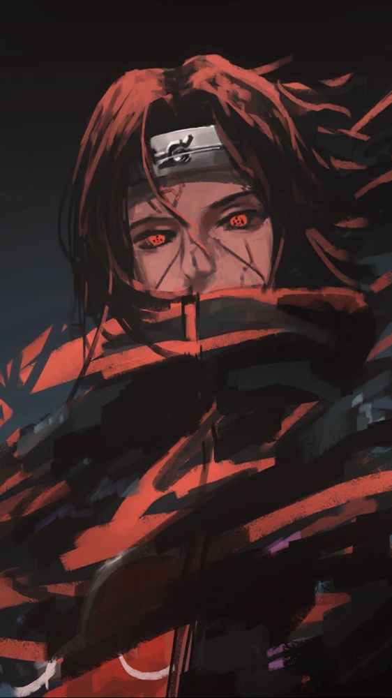 火影忍者壁纸 月色下的晓组织