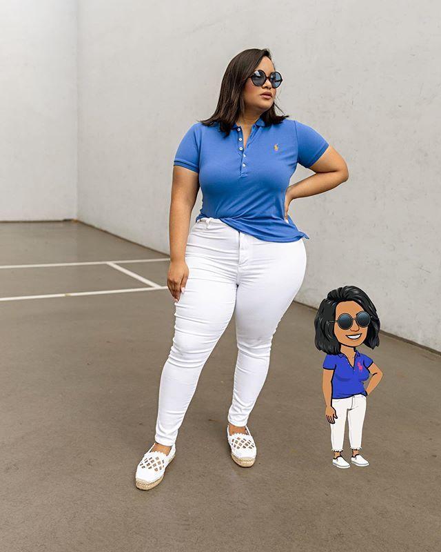 28岁美国女模特因梨型身材走红腰胯比胜过卡戴珊网友如何买裤子