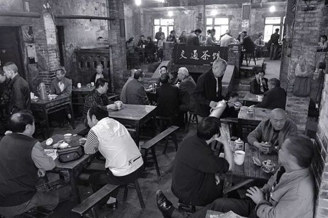百年老茶馆珍稀老照片一杯茶解开身处生活迷雾里的百般滋味