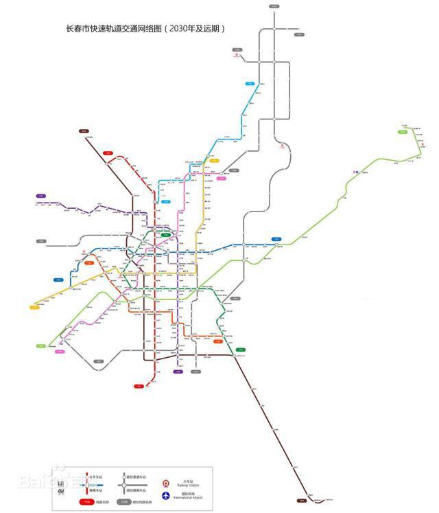 北國春城中國大陸第五個開通軌道交通的城市規劃10條地鐵