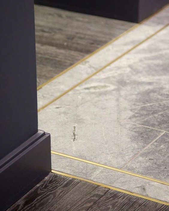 金属窄框线简直太美了,地面墙上踢脚线无处不在,美观更实用!