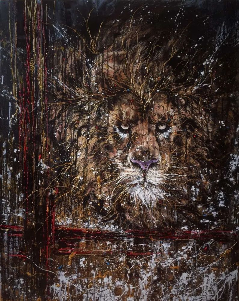 94年小哥用中国风泼墨涂鸦惊艳百万粉丝,网友:这画风也太酷了吧!