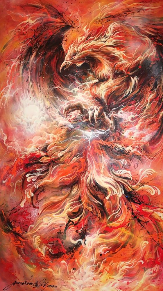 94年小哥用中国风泼墨涂鸦惊艳百万粉丝,网友:这画风也太酷了吧!