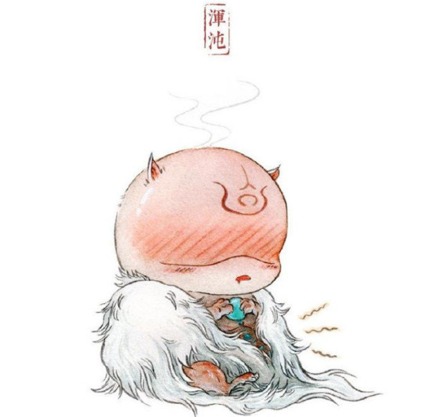 《山海经》里的"上古四凶"是饕餮,穷奇,梼杌和混沌,它们分别对应着"