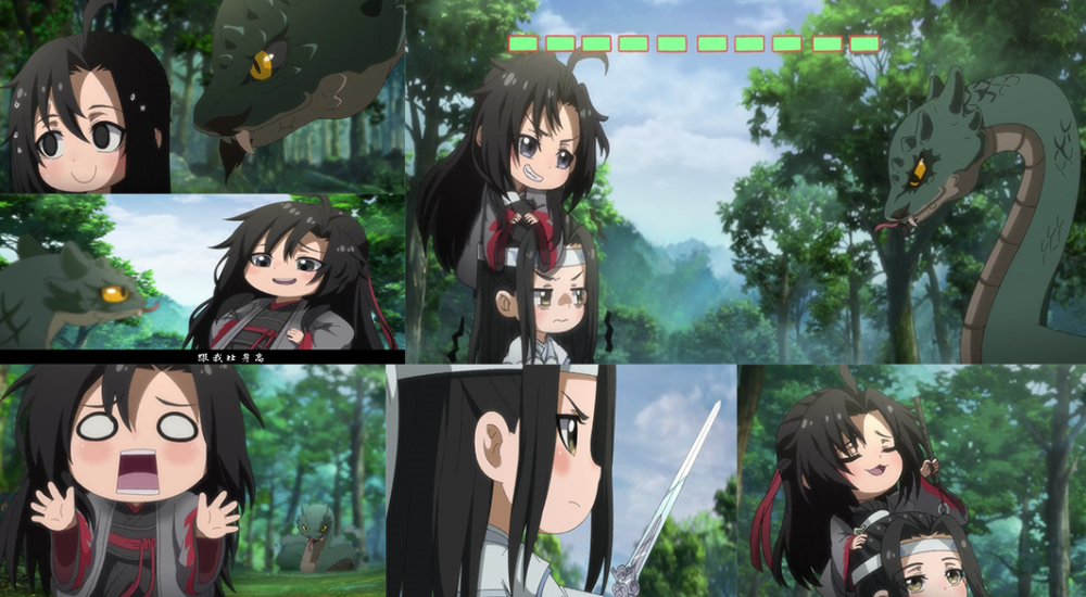 魔道:量人蛇爷孙三代欺负羡羡,输了就哭,蓝湛逃走行为让人失望