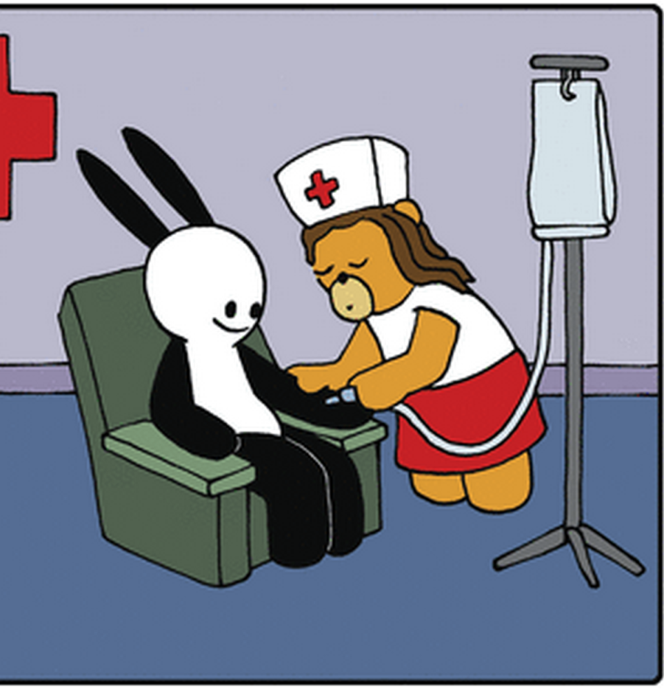 奇趣漫画兔子来到医院献血护士却看到兔子的血是彩色的