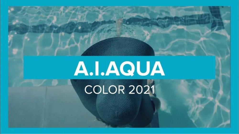 2021年的 ai aqua,透出科技的人工蓝光质感,又有大自然水波纹路般的