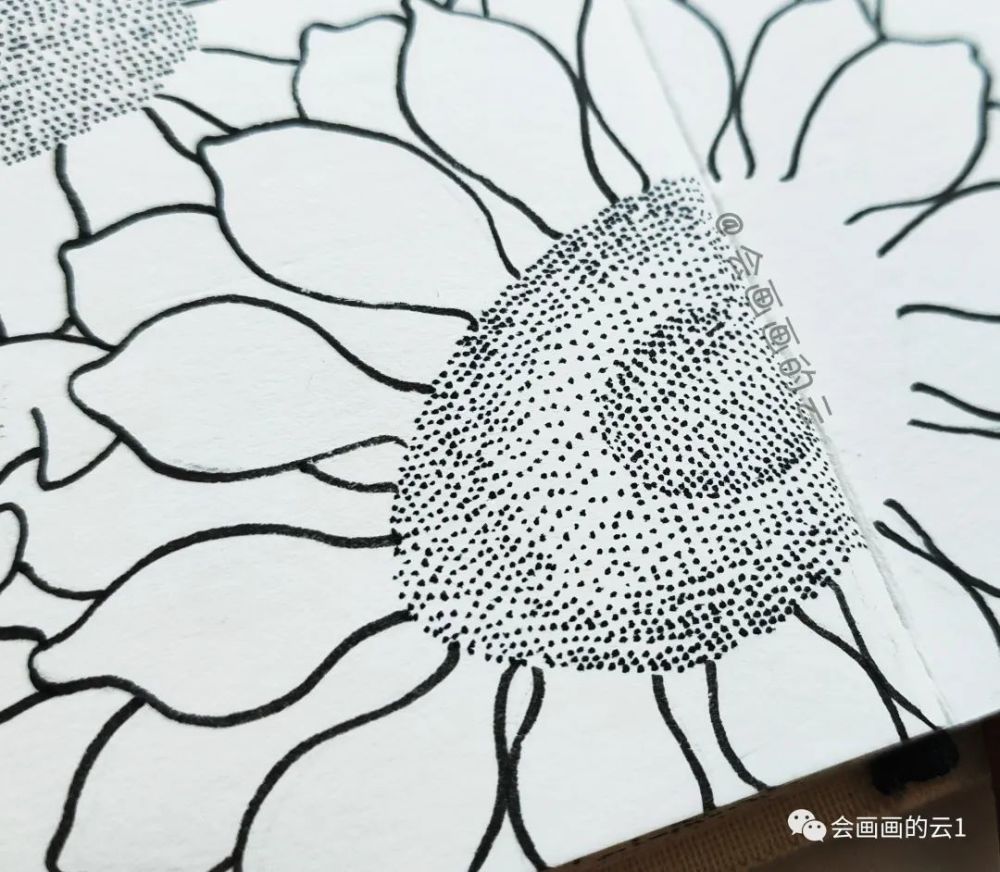 线描|线描插画步骤图解析，一半线描一半水彩，快乐的味道