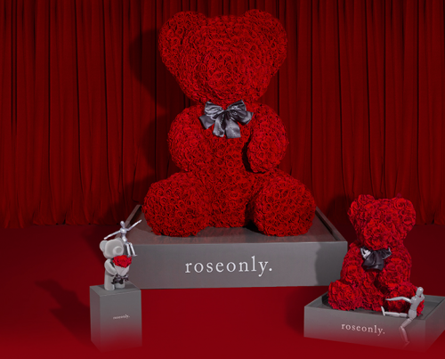 roseonly纯手工玫瑰熊守护爱情更守护你