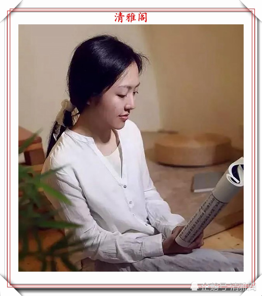 兰亭序|美女书法家丁筱，行书临写《兰亭序》欣赏，网友：有王羲之的风骨