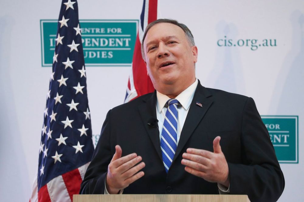 图为 美国现任国务卿蓬佩奥