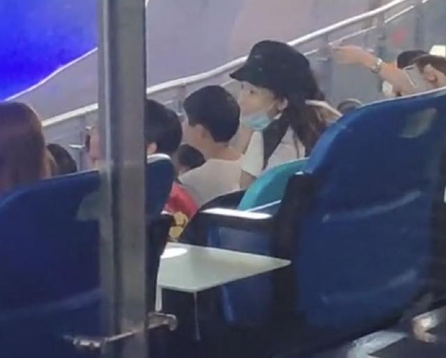 angelababy|Baby带儿子海洋馆看表演，小海绵全程坐妈妈腿上，超帅侧脸曝光